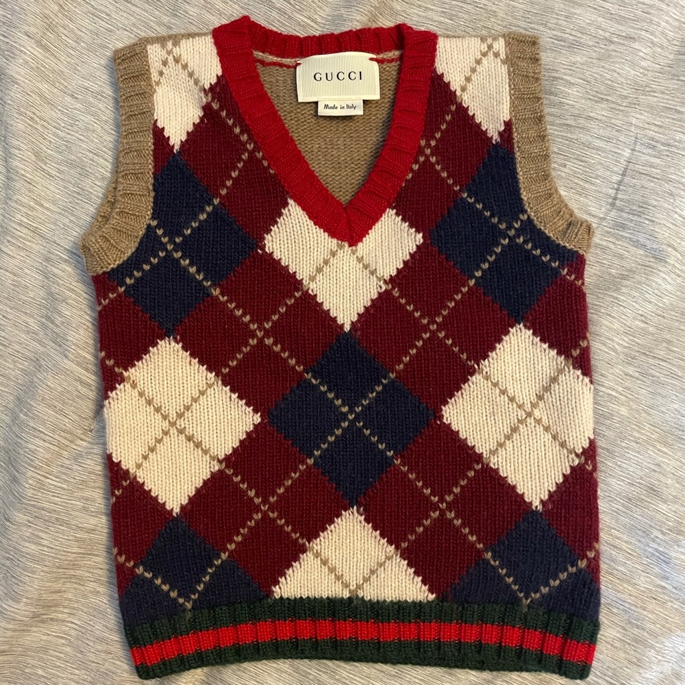 Boys 12 month Gucci Wool Vest